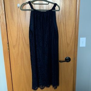 Navy lace dress